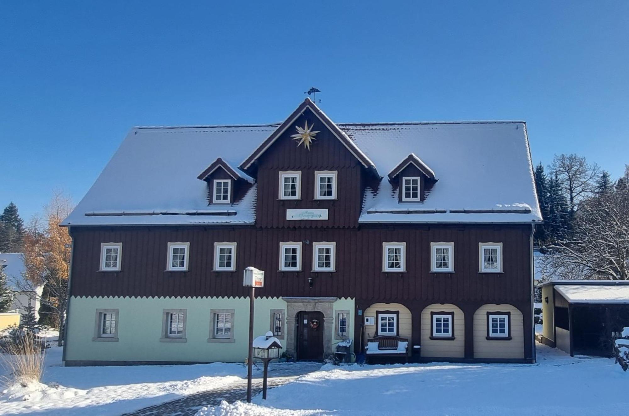 Pension Immergrün Kurort Jonsdorf Exterior foto